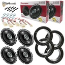 4 VÝKONNÉ AUTO REPRODUKTORY PIONEER pre Suzuki Swift Splash SX4 PREDNÉ + ZADNÉ