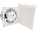 dRim 125 ventilátor HIGROTIMER WHITE, matné plexi