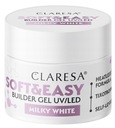 SOFT&EASY BUILDER MILKY WHITE 12G stavebný gél CLARESA Princess na nechty