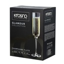 Poháre na šampanské Glamour KROSNO, 6 ks, 170 ml