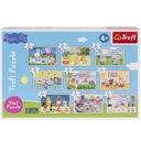 TREFL Puzzle Peppa Pig 9v1 sada 9 puzzle 327 dielikov NOVÁ VERZIA