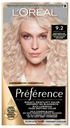 Permanentná farba na vlasy Loreal Preference 9.2 Varšava Beige-Pearl Blond