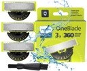 3x PHILIPS ONEBLADE 360 BADES ORIGINAL BLADE BLADE PRO SHAR HEAD