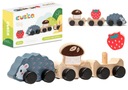 Drevená hračka Wise Hedgehog Wagons Jahoda