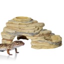 Repti-Zoo Leopard Gecko Rock Set Desert Bowls Hideout Island Set in 1