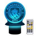 3D LED NOČNÁ LAMPA MANCHESTER CITY USB S DIAĽKOVÝM OVLÁDANÍM