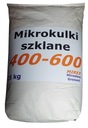 400-600um Sklenené mikroguľôčky na tryskanie skla 25kg