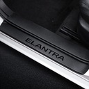 Hyundai Elantra Black - Ochranné nálepky na prahy dverí