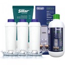 Sada pre Delonghi 3x Filter 1x DESCALER 500ml