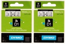 DYMO D1 TAPE 45803 S0720830 BIELA ​​19 ORIGINÁL x2