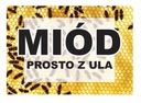 Reklamná tabuľa Miód Prosto z Ula 42x29,5 F245