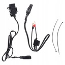 Motocykel Black 12V/24V USB nabíjačka pre