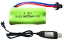 DODATOČNÁ NABÍJAČKA BATÉRIÍ 700 mAh 4,8 V 4 Článková