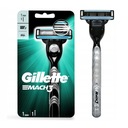 GILLETTE MACH 3 holiaci strojček na holenie 3 ČEPEĽKY VYMENITEĽNÉ KAZETY + 1 NÁPLŇ