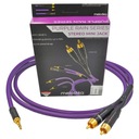 MELODIKA MDMJ2R25 FIALOVÝ RAIN STEREO MINI JACK KÁBEL 3,5 - 2 RCA CINCH 2,5 m