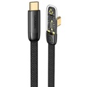 USAMS USB-C to Type-C 100W PD 2m uhlový kábel, rýchly, silný oplet