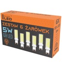 6x G9 LED žiarovka 5W = 50W 450lm Teplá biela 3000K Úspora energie