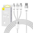 Opletený kábel 3v1 USB-C / Lightning / micro USB Baseus 3,5A 1,2 m