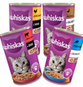 WHISKAS 4 PRÍCHUTI VKRÁTKE KRMIVO PRE DOSPELÉ MAČKY 12x400g