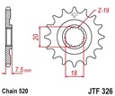 Predné ozubené koleso JT JTF326.13