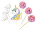 CUKROVÁ FÓRKA TOPPER JEDNOROŽEC MERINGUE LOLLIES