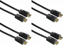 Hama Techline 4K HDMI 1.4 kábel 1,5m čierny x4