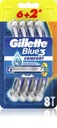 Holiace strojčeky Gillette Blue 3 Comfort 8 ks