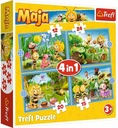 PUZZLE VČELA MÁ DOBRODRUŽSTVÁ KOCKY 4V1 3+