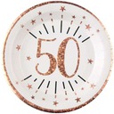 Taniere 50th BIRTHDAY rose gold WHITE 10 ks