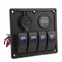 Rocker Switch Panel 4 Gang 5 Pin with