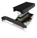 PCIe karta s M.2 M-Key slotom pre jeden disk