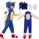 SONIC KOSTÝM + KLOBÚK MODRÝ JEŽEK JEDNORÁZOVÝ 110/116