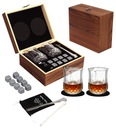 WHISKY SET KRÁSNY DARČEK NA DEŇ STARÝCH RODIČOV KRABIČKA 2 POHÁRKY KOCK.