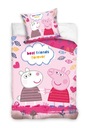 PEPPA SÚPRAVA POSTEĽOV PRE PIG 140x200 + 70x80 100% PEPA COTTON RUŽOVÁ RUŽOVÁ