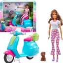 SET BARBIE BÁBIE KOLOBEŽKA DOVOLENKOVÁ ZÁBAVA NA KOLOBEŽKE + DOPLNKY