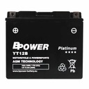 BPower Platinum AGM YT12B-BS 12V 10Ah 175A ET12B