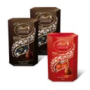 Sada 2x LINDOR Pralinky, horká čokoláda 60%, 200g + LINDOR mliečna čokoláda 200g