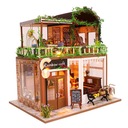 Urob si svoj model domu CAFE TERRACE 3D LED puzzle