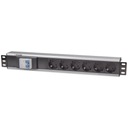 Rack Power Strip 19 palcov 1,5U 6 zásuviek