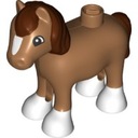 LEGO DUPLO OBRÁZOK HORSE PONY nugát (20 g)