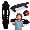 QKIDS GALAXY - FISZKA SKATEBOARD PRE DETI - ABEC-7 - gumený - čierny