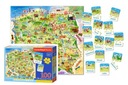 PUZZLE 100 EL + 28 EL - MAPA POĽSKA - CASTORLAND