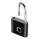 Visiaci zámok SMART PADLOCK LOCK S ODŤAČKOM PRSTOV DOTYKOVÝ čierny