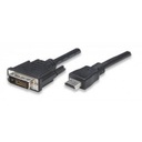 Manhattan HDMI samec na DVI-D adaptérový kábel 24+1 m