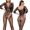 Mirabella čierne čipkované bodystocking black S/M