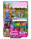 BÁBIKA BARBIE HCN22 FARMÁRKA MÔŽETE BYŤ Stánok NA TRHU NÁKUPY BLONDÝN FARMA