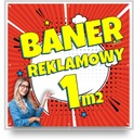 Reklamný banner 1x1m Bannery Reklamná plachta 1mk ODOLNÁ PREMIUM UV TLAČ