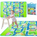 Skladacia street penová edukačná podložka 160 x 130 x 1 cm