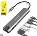 ADAPTÉROVÝ HUB 9v1 USB-C HDMI RJ45 Ethernet SD Mac M1