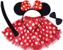 Kostým MINNIE MOUSE SET kostýmov Mickey na ples pre dievčatá 2-8 rokov.